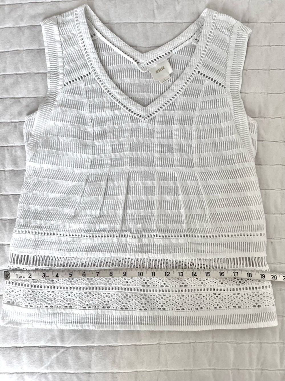 Maeve Lace Ladder cami top from Anthropologie, Size 4 - Picture 12 of 14
